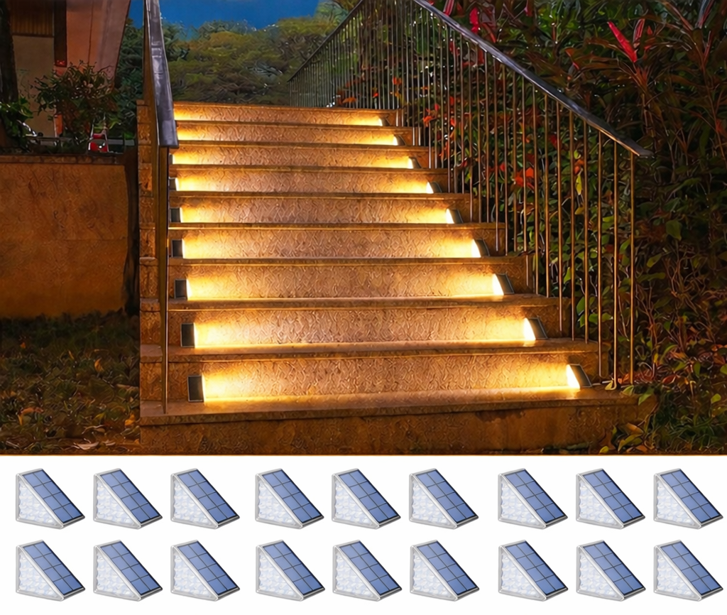 Solar-Powered Stair Lights