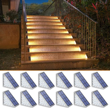 Solar-Powered Stair Lights