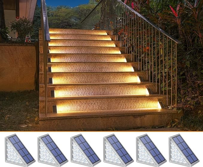 Solar-Powered Stair Lights