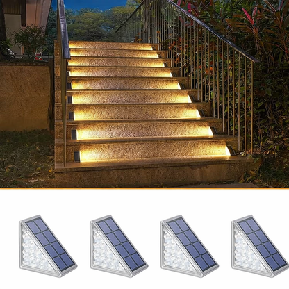 Solar-Powered Stair Lights
