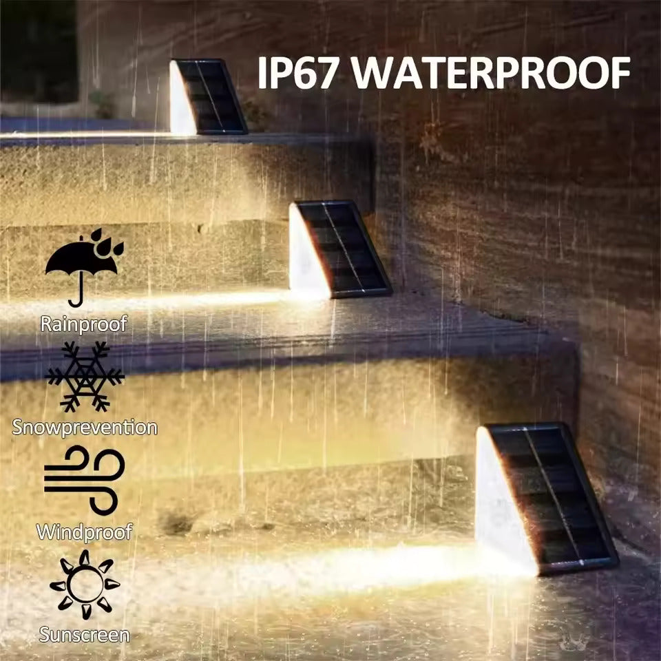 Solar-Powered Stair Lights