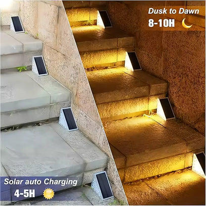 Solar-Powered Stair Lights