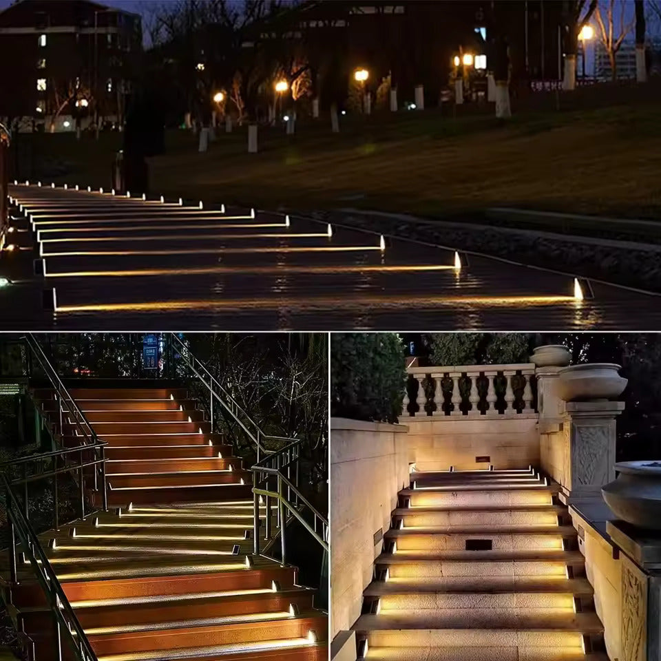 Solar-Powered Stair Lights
